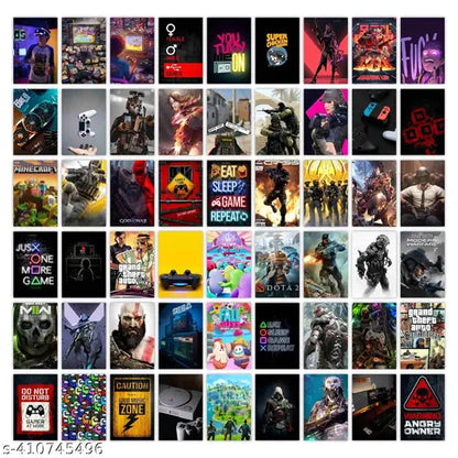 Gaming Wall Collage Posters (Pack Of 54)