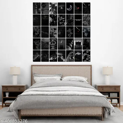 Zed Black Aesthetic Wall Collage Posters