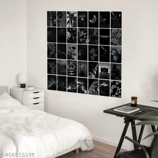 Zed Black Aesthetic Wall Collage Posters